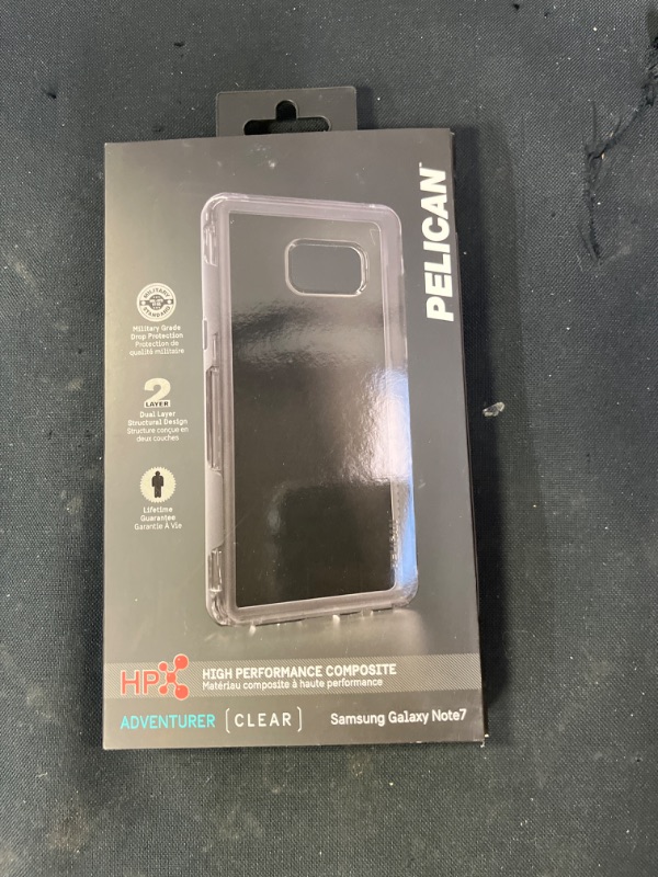 Photo 2 of Pelican Adventurer for Samsung Galaxy Note 7 - Clear/Dark Grey
