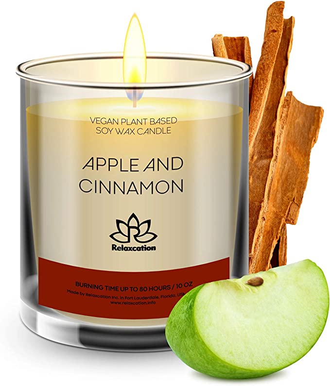 Photo 1 of Candle in jar 10 oz (Apple and Cinnamon)
