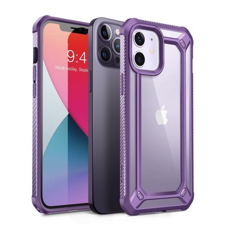 Photo 1 of SUPCASE Unicorn Beetle EXO Series Case for iPhone 12/iPhone 12 Pro (2020 Release) 6.1 Inch Premium Hybrid Protective Clear Bumper Case (Purple)

