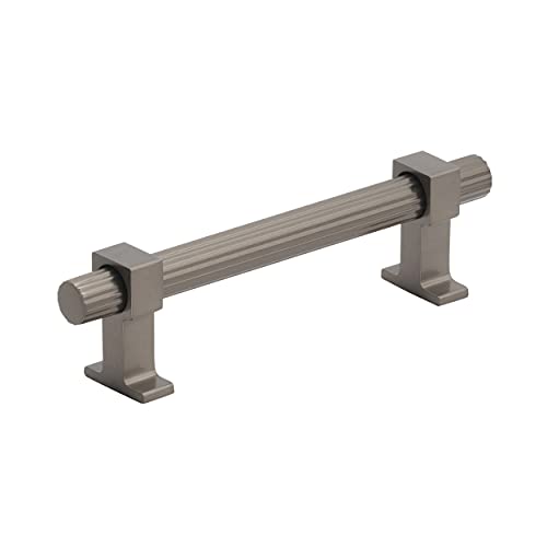Photo 1 of Amerock | Cabinet Pull | Black Brushed Nickel | 3-3/4 Inch (96 Mm) Center to Center | Carrigan | 1 Pack | Drawer Pull | Drawer Handle | Cabinet Hardwa
