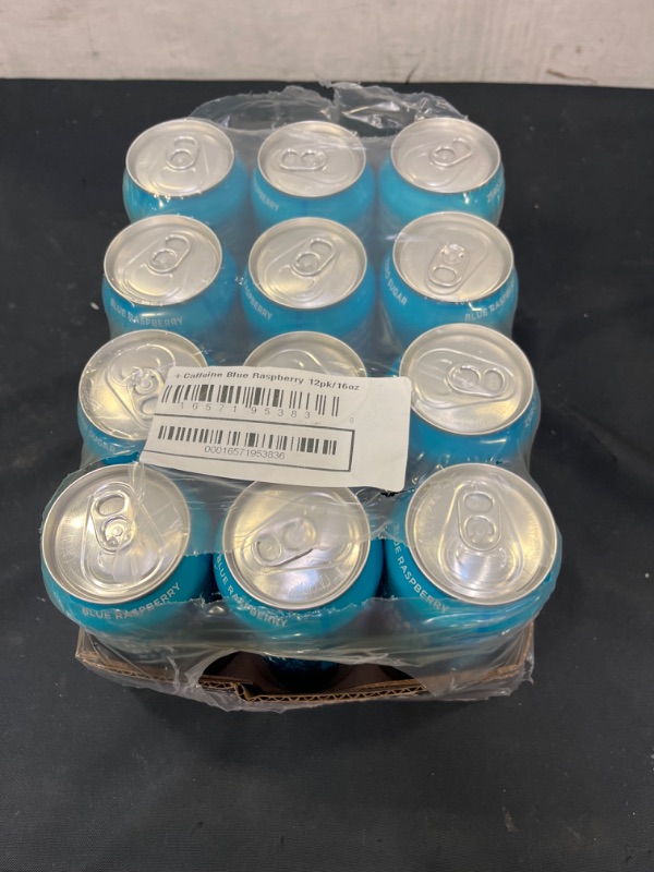 Photo 2 of +Caffeine Zero Sugar Blue Raspberry Sparkling Water 12 PCS
EXP 06.2023