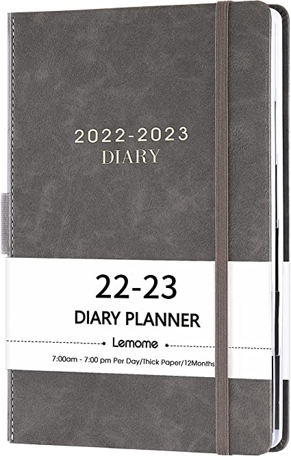 Photo 1 of 2022-2023 Diary - 2022-2023 Daily Planner, Appointment Book 5-3/4" x 8-1/2", July 2022 - June 2023 , Daily Planner with Monthly Tabs, Inner Pocket/Pen Loop/Banded/Bookmarks
