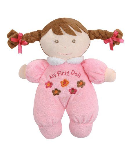 Photo 1 of love this product Pink 'My First Doll' Brown-Haired Plush Toy