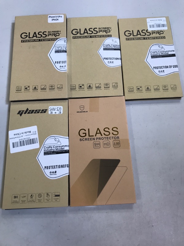 Photo 1 of MISC LOT OF PHONE SCREEN PROTECTORS 