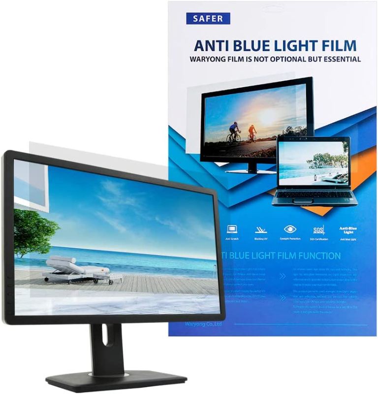 Photo 1 of 20.1 Inch(17.1"x10.7") Blue Light Blocking Screen Film Type for Monitor Screen Protector/Filter Anti Glare Anti Blue Light Bubble Free Touch Screen