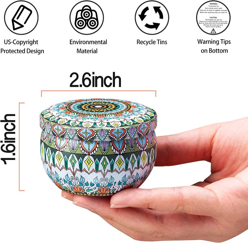 Photo 1 of 28 Pcs Candle Tins for Making Candles ,28 Color, 2.5 Oz Metal Tins?Empty Candle Containers with Lids,Bulk Small Candle Jars,Candle Wicks & Wicks Holder