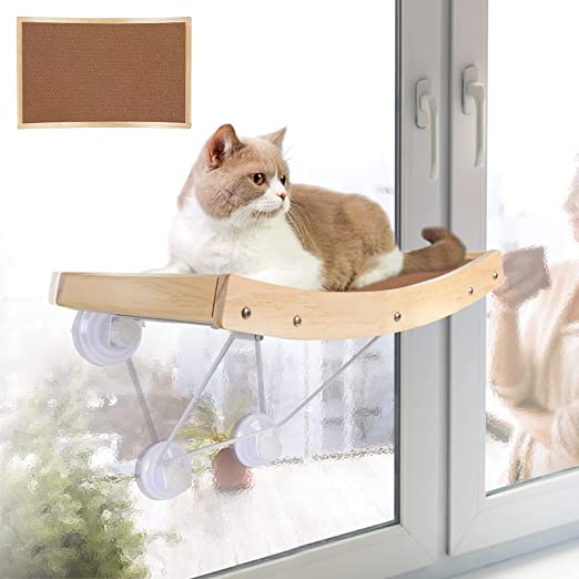 Photo 1 of 6Topmart Cat Window Perch,Pet Window Hammock Seat with 4 Suction Cups,Cat Window Resting Bed for Large Cats,Up to 40 lbs,Beige
Factory seal
