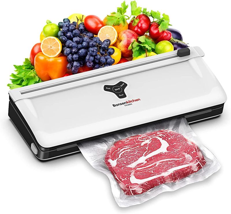 Photo 1 of Bonsenkitchen Food Vacuum Sealer Machine, Automatic Vacuum Food Sealer with Built-in Cutter-----UNABLE TO TEST