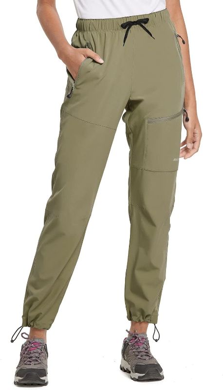 Photo 1 of BALEAF Women's Hiking Pants Quick Dry Water Resistant Lightweight Joggers Pant for All Seasons Elastic Waist-----SIZE XL----USED