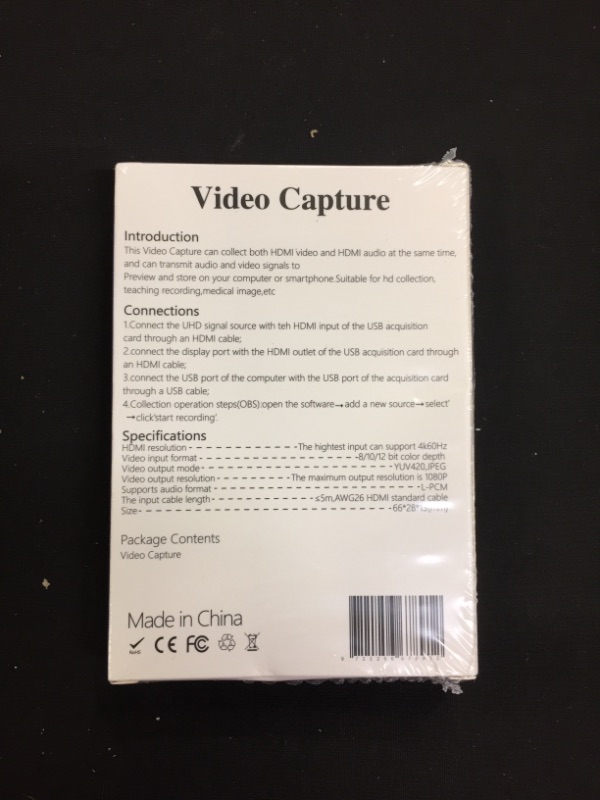 Photo 1 of HDMI VIDEO CAPTURE CARD---FACTORY SEALED
