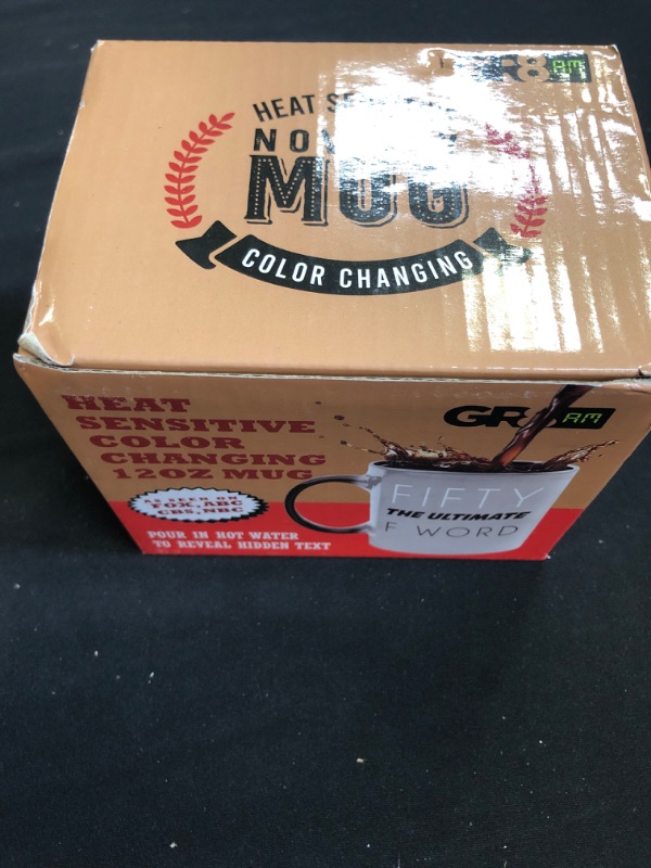 Photo 2 of Fifty The Ultimate F Word - Funny 12oz Color-Changing Coffee Mug - Best 50th Birthday Gifts for Men or Women - Cute Fiftieth Bday Presents for Him or Her, Mom, Dad, Sister, Brother, Friend & Co-Worker
