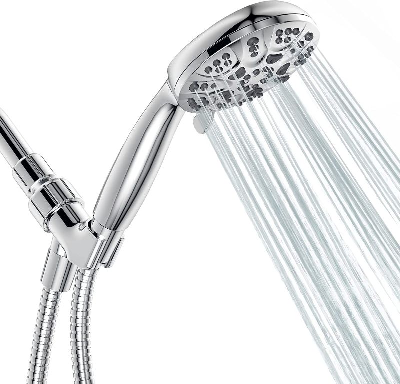 Photo 1 of 6 Functions Handheld Shower Head Set, High Pressure Shower Head High Flow-----OPEN BOX