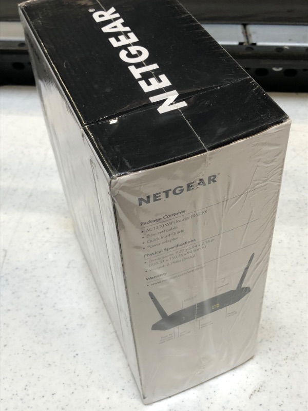Photo 3 of NETGEAR WiFi Router (R6120) - AC1200 Dual Band Wireless Speed (up to 1200 Mbps) Up to 1200 sq ft Coverage and 20 Devices 4 x 10/100 Fast Ethernet and 1 x 2.0 USB ports