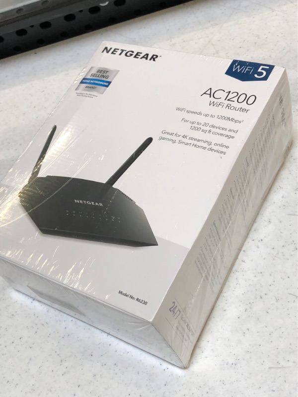 Photo 2 of NETGEAR WiFi Router (R6120) - AC1200 Dual Band Wireless Speed (up to 1200 Mbps) Up to 1200 sq ft Coverage and 20 Devices 4 x 10/100 Fast Ethernet and 1 x 2.0 USB ports