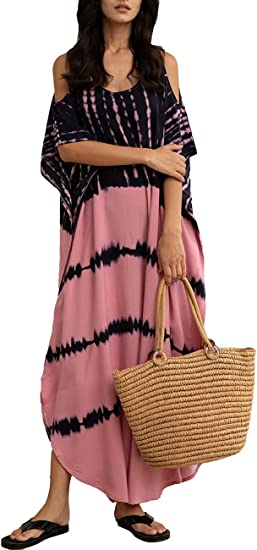 Photo 1 of Bsubseach Women Loose Short Sleeve Swimwear Beach Caftan Dress Bathing Suit Cover Ups
NO SIZE.