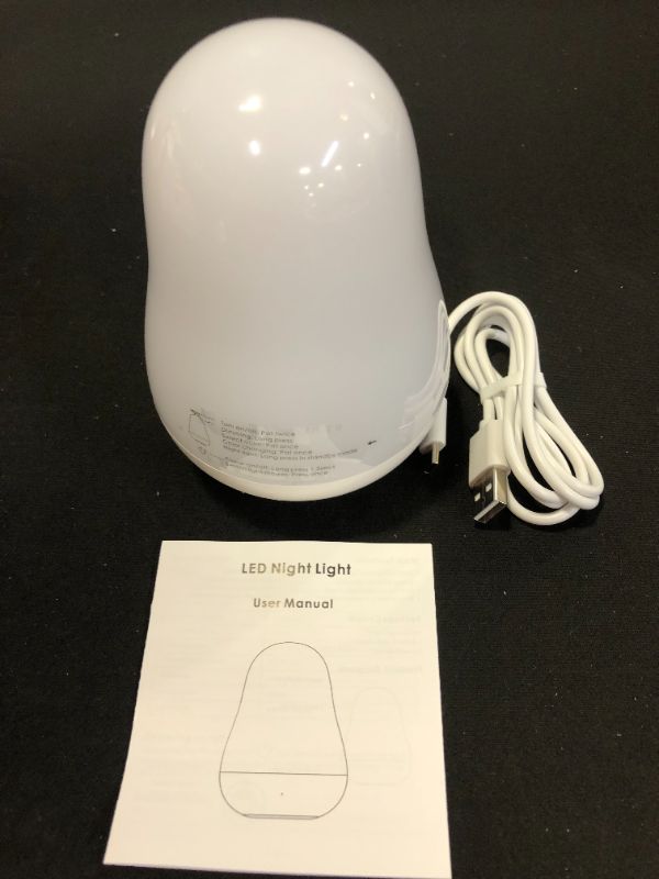 Photo 1 of Luposwiten Night Light for Kids with Touch Sensor Control and Color Changing Mode | Night Lights for Kids Room with 1 Hour Timer Up to 80H, White
