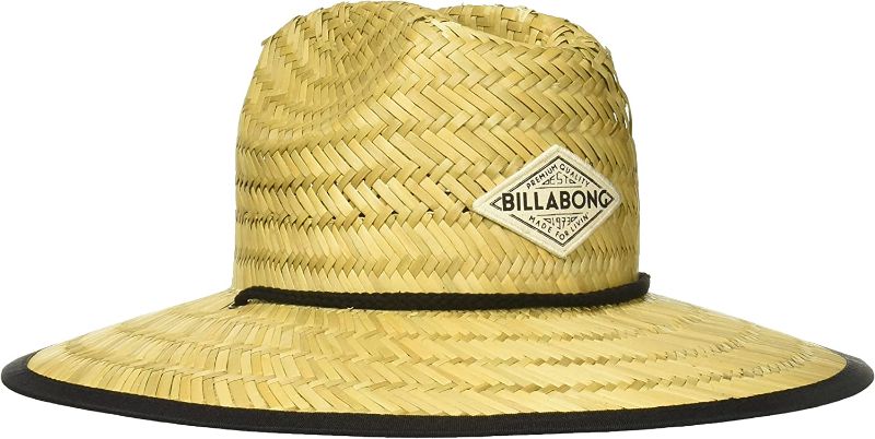 Photo 1 of Billabong womens Classic Straw Tipton Sun Hat, Black Pebble, One Size US
