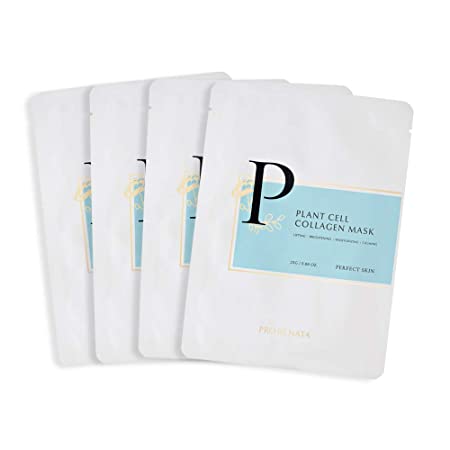 Photo 1 of [PRO RE NATA] Plant Cell Collagen Mask (4, Count) - Intensive skin care, 80% collagen extract--expires 2023/07/06
