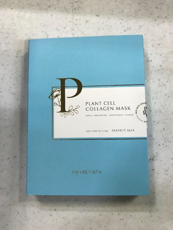 Photo 2 of [PRO RE NATA] Plant Cell Collagen Mask (4, Count) - Intensive skin care, 80% collagen extract--expires 2023/07/06
