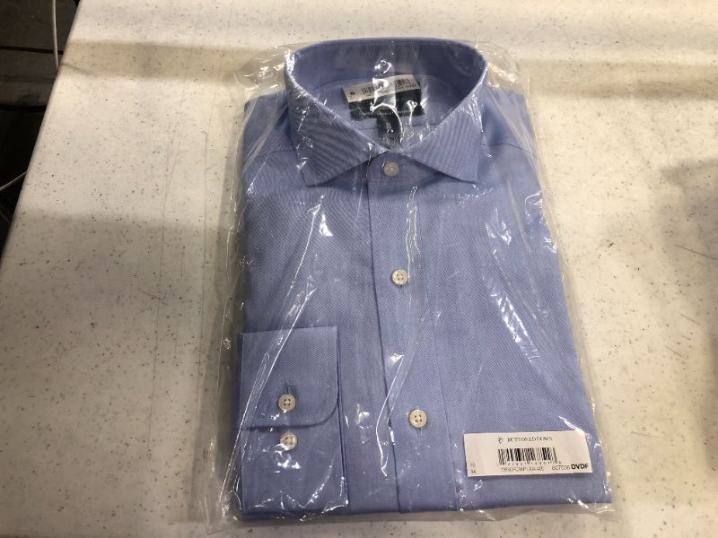 Photo 1 of Buttoned Down Men's Classic Fit Solid Options Cutaway Collar (Pocket) size 15/34
