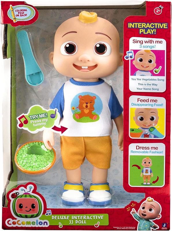 Photo 1 of CoComelon Official Deluxe Interactive JJ Doll with Sounds
