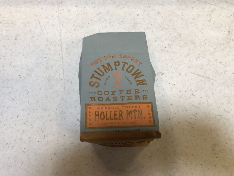 Photo 1 of Stumptown Coffee Roasters, Organic Medium Roast Ground Coffee - Holler Mountain 12 Ounce Bag, Flavor Notes of Citrus Zest, Caramel and Hazelnut EXP 09/06/2022
