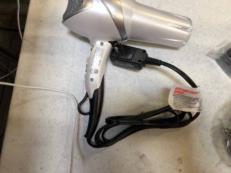 Photo 2 of revlon 1875w infrared hair dryer with hair clips