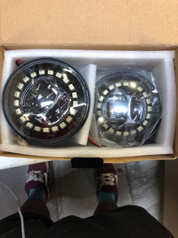 Photo 1 of 4.5 Inch Fog Light Passing Auxiliary Led Spot Lamp Compatible with Harley 4-1/2 Inch Round Spot Lights - DOT Compliant
