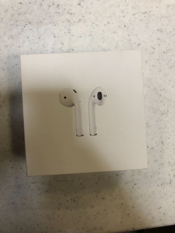 Photo 2 of Apple AirPods (2nd Generation) Wireless Earbuds with Lightning Charging Case Included. Over 24 Hours of Battery Life, Effortless Setup. Bluetooth Headphones for iPhone
