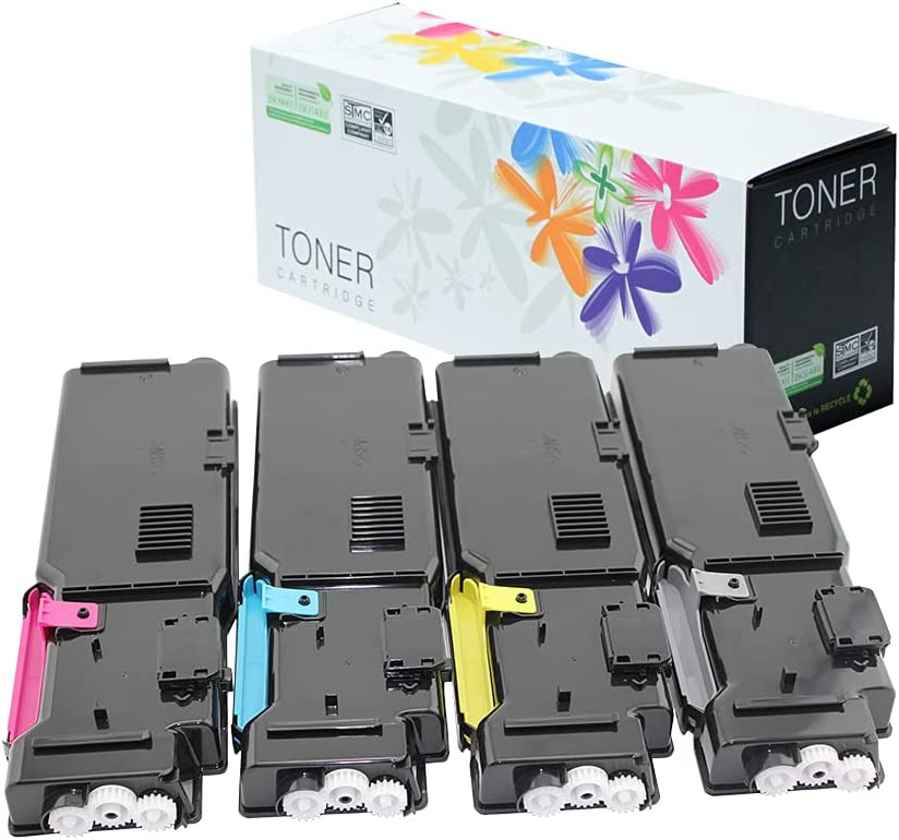 Photo 1 of EF Products Replacement for Xerox Versalink C400 C405 Toner Cartridge (Black 106R03512, Yellow 106R03513, Magenta 106R03515, Cyan 106R03514, 4-Pack)