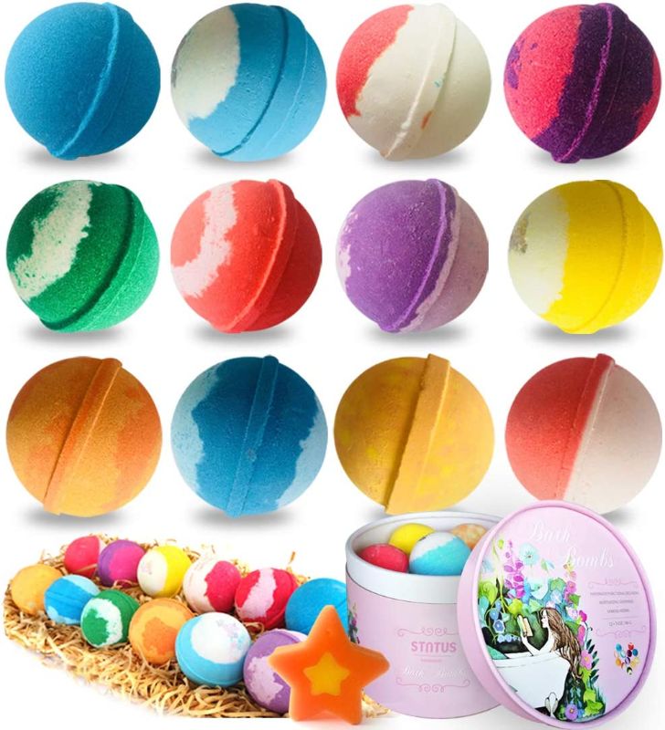 Photo 1 of Bath Bombs for Women, Fizzing Bath Bombs, Bath Bomb Gift Set (12 x 86g), Bath Bomb, Bath Bombs for Women Gifts, Bubble Bath Sets for Women, Bath Gift Set, Beauty Gifts Sets for Women, Kids Bath Bombs