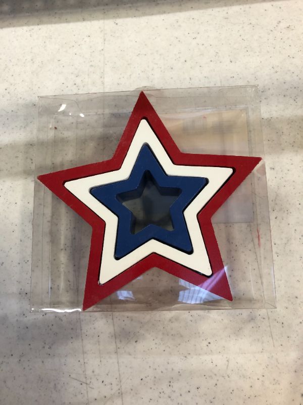 Photo 2 of 3 Star Pack Tabletop Americana Dcor Red/White/Blue - Spritz