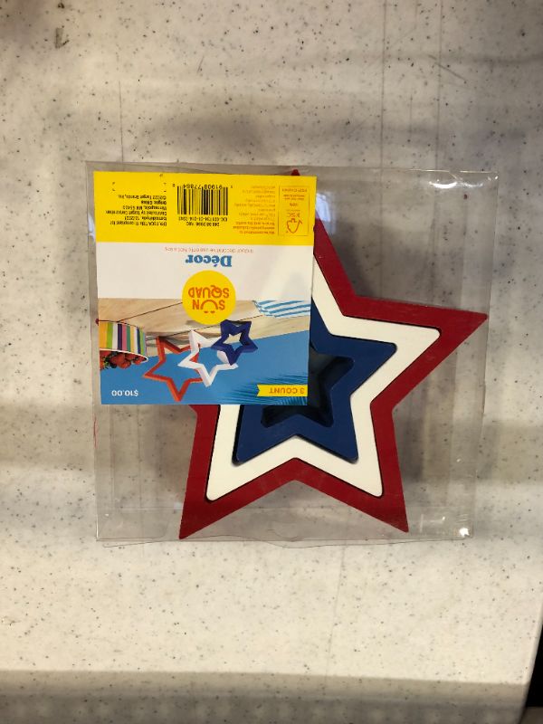 Photo 3 of 3 Star Pack Tabletop Americana Dcor Red/White/Blue - Spritz