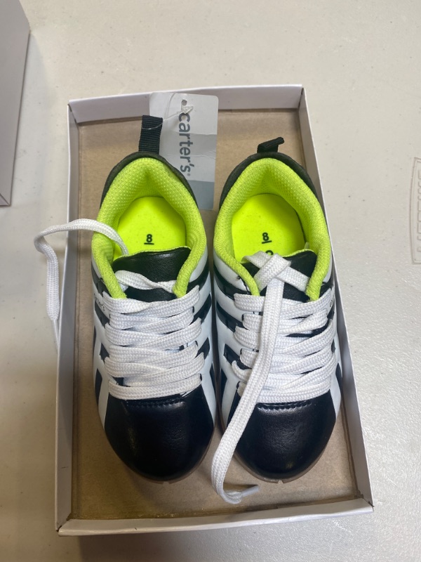 Photo 1 of Carter's Unisex-Child Rapaz Lace Up Turf Shoe. TODDLER 1-4 YEARS OLD, SIZE 8 
