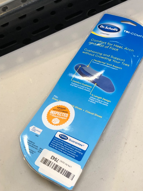 Photo 3 of Dr. Scholl's Men's Tri-Comfort Insoles, Size 8 to 12, 1 PR - 2 Ct | CVS MENS 8-12 MEDIUM 
