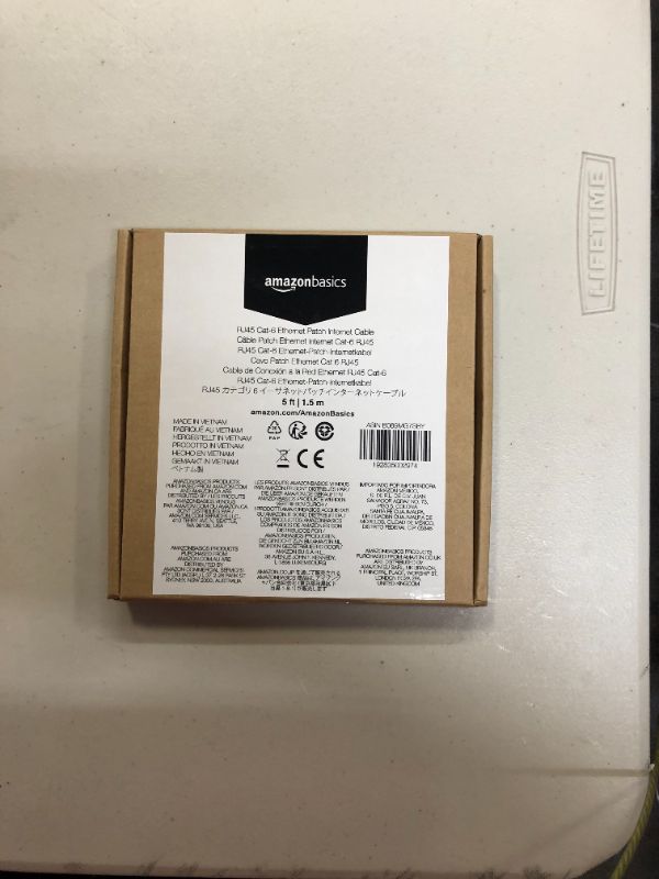 Photo 2 of RJ45 Cat-6 Gigabit Ethernet Patch Internet Cable - 5 Foot-----FACTORY SEALED
