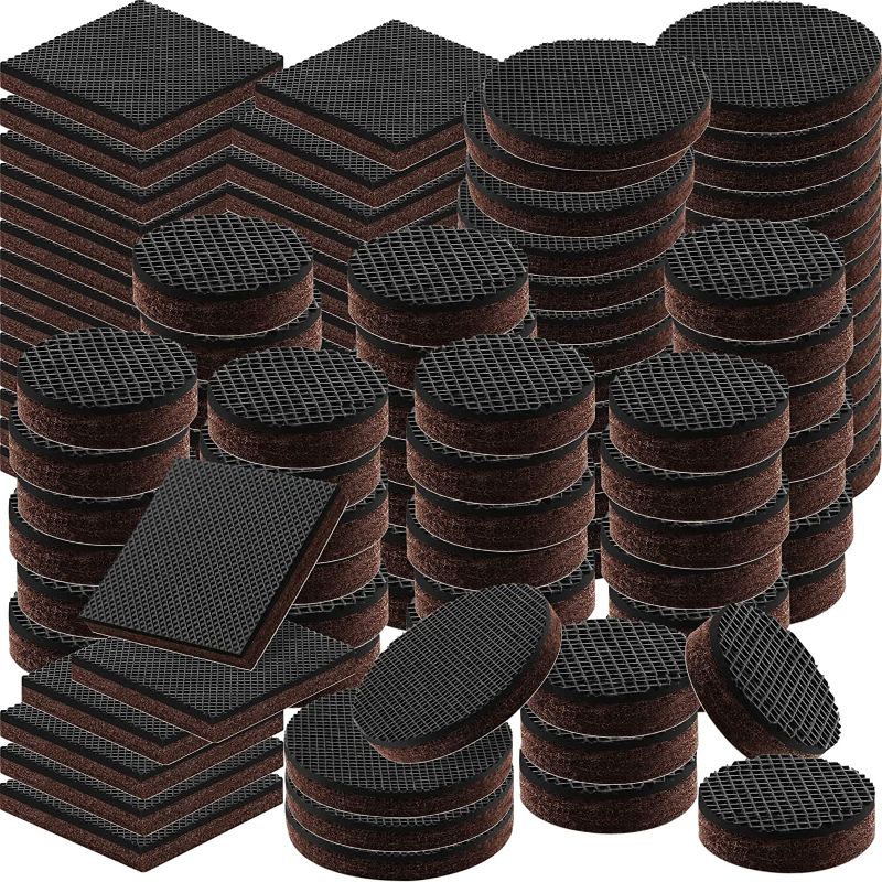 Photo 1 of 168 Pcs Non Slip Furniture Pads, Furniture Grippers, Adhesive Furniture Pads for Hardwood Floors Chair Leg Floor Protectors Non Skid for Furniture Legs Anti Slide Couch Stoppers
