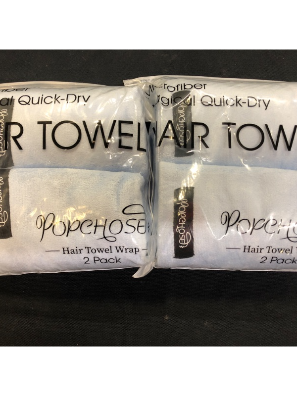 Photo 2 of 2 PACKS! Microfiber Hair Towel Wrap POPCHOSE Ultra Absorbent