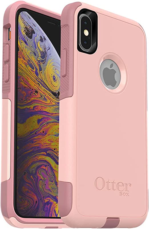 Photo 1 of OTTERBOX COMMUTER SERIES Case for iPhone Xs & iPhone X - Retail Packaging - BALLET WAY (PINK SALT/BLUSH)
