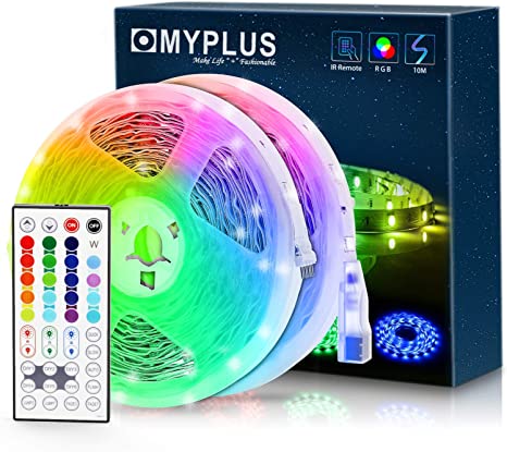 Photo 1 of LED Strip Lights 32.8ft, Color Changing Strip Light with 44 Keys Remote, Multiple Colors and Dynamic Modes Decor Lighting for Room, Party, Festival