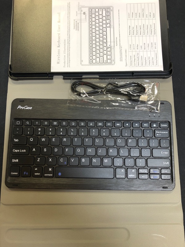 Photo 2 of ProCase Galaxy Tab S7 Plus Keyboard Case 12.4 inch 2020 (Model SM-T970/T975/T976) with S Pen Holder