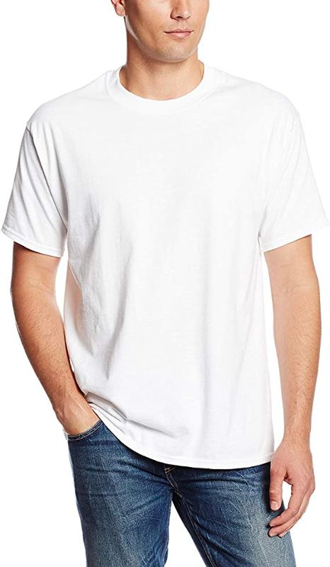 Photo 1 of Hanes Men's Size Beefy Short Sleeve Tee Value Pack (2-Pack) (Availble in Tall)
