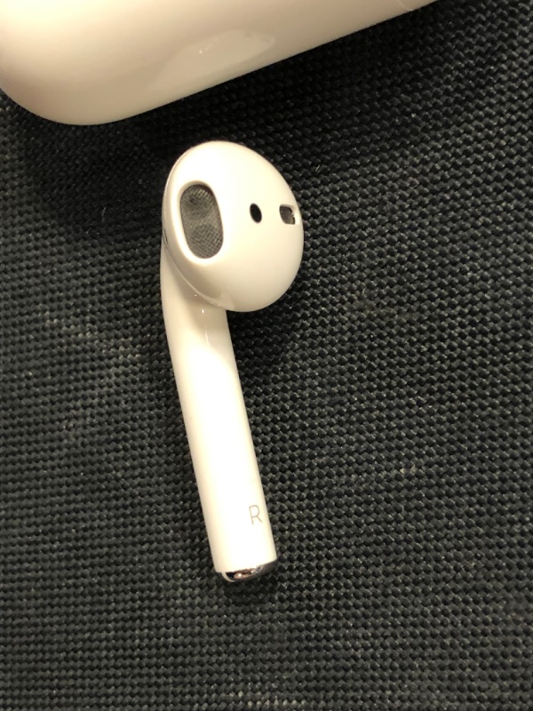 Photo 7 of Apple AirPods (2nd Generation) Wireless Earbuds with Lightning Charging Case Included. Over 24 Hours of Battery Life, Effortless Setup. Bluetooth Headphones for iPhone
