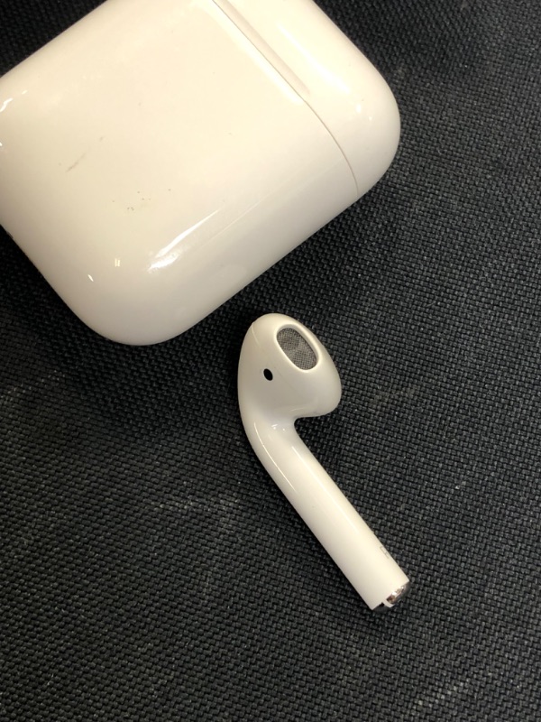 Photo 4 of Apple AirPods (2nd Generation) Wireless Earbuds with Lightning Charging Case Included. Over 24 Hours of Battery Life, Effortless Setup. Bluetooth Headphones for iPhone
