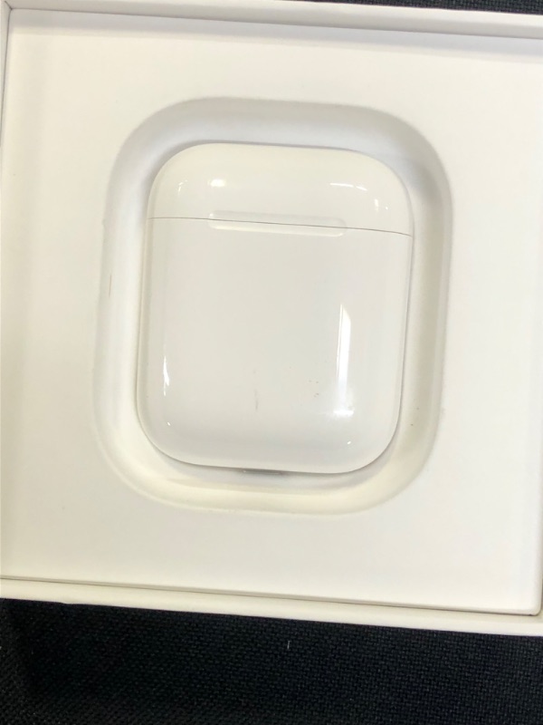 Photo 2 of Apple AirPods (2nd Generation) Wireless Earbuds with Lightning Charging Case Included. Over 24 Hours of Battery Life, Effortless Setup. Bluetooth Headphones for iPhone
