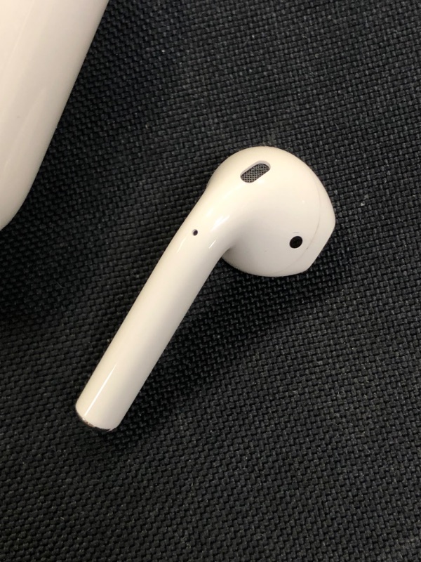 Photo 5 of Apple AirPods (2nd Generation) Wireless Earbuds with Lightning Charging Case Included. Over 24 Hours of Battery Life, Effortless Setup. Bluetooth Headphones for iPhone
