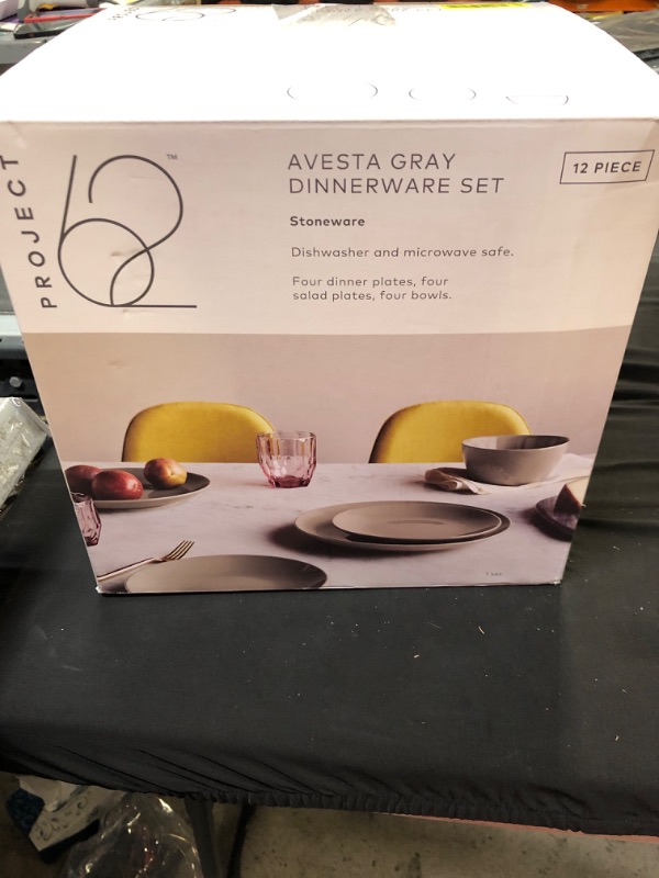 Photo 2 of 12pc Stoneware Avesta Dinnerware Set - Project 62™