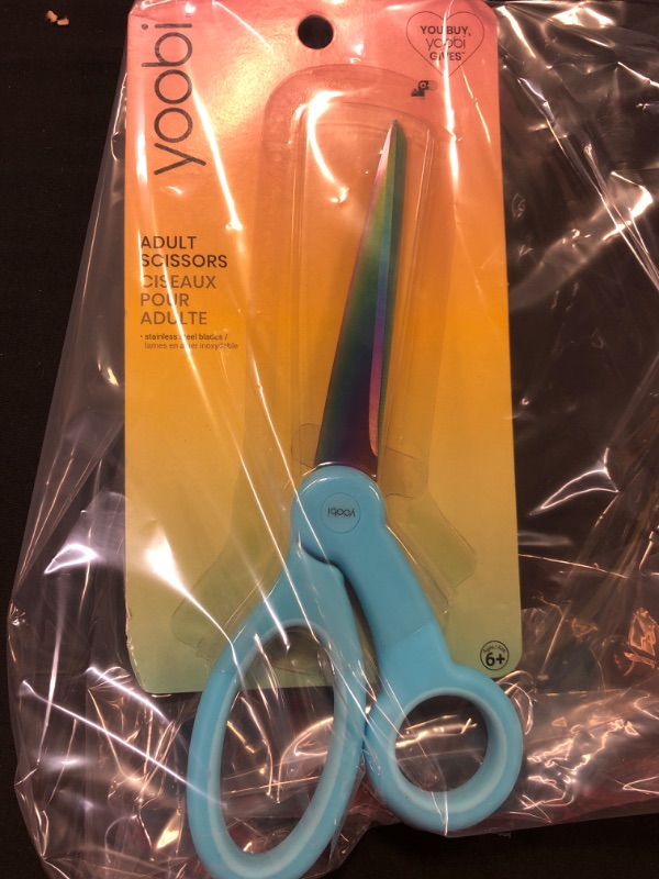 Photo 2 of Yoobi™ Adult Scissor Blue Oil Slick