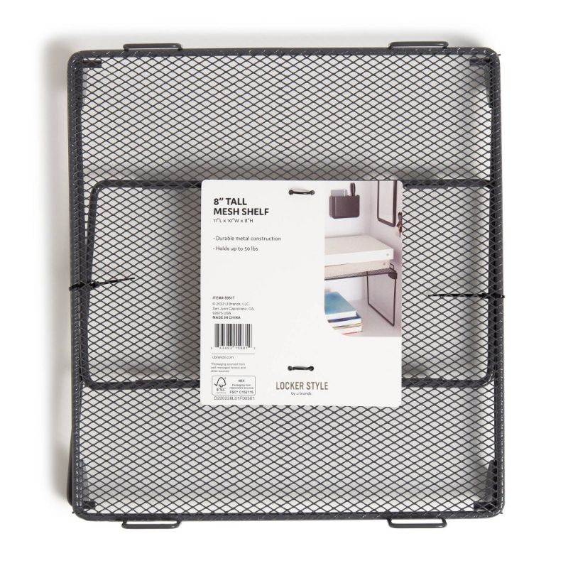 Photo 1 of U Brands 8 Mesh Locker Shelf Gray - 6 count bundle