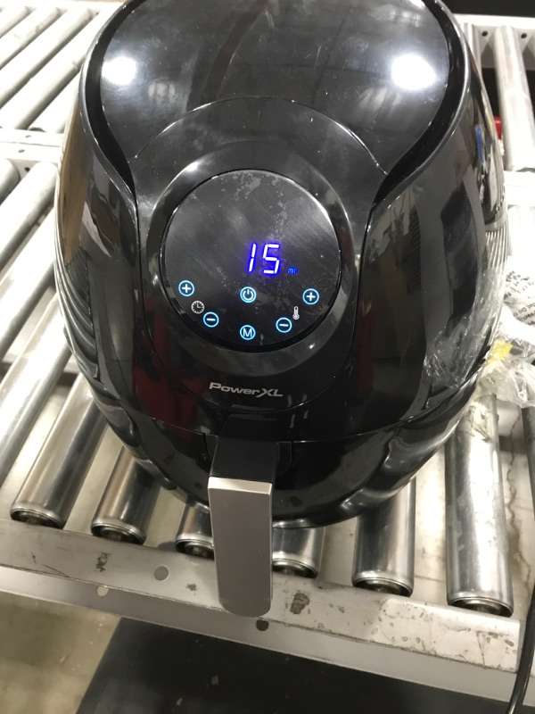 Photo 1 of PowerXL Air Fryer 7 QT Maxx Classic , Extra Hot Air Fry, Cook, Crisp, Broil, Roast, Bake, High Gloss Finish, Black (7 Quart)